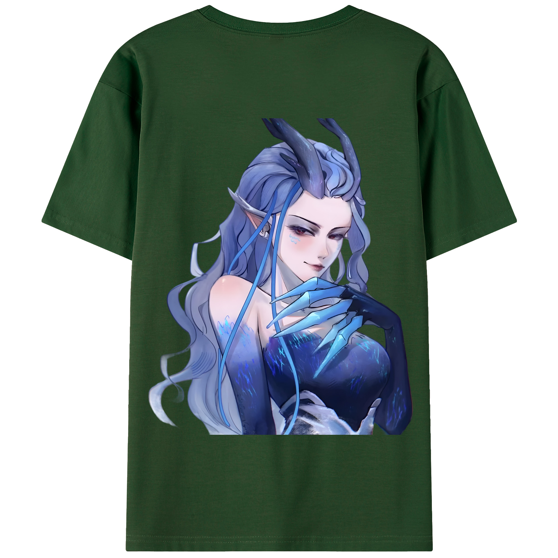 （画像用） Ne Zha 2 ナタ 魔童の大暴れ 綿100％半袖Tシャツ（背面プリント）